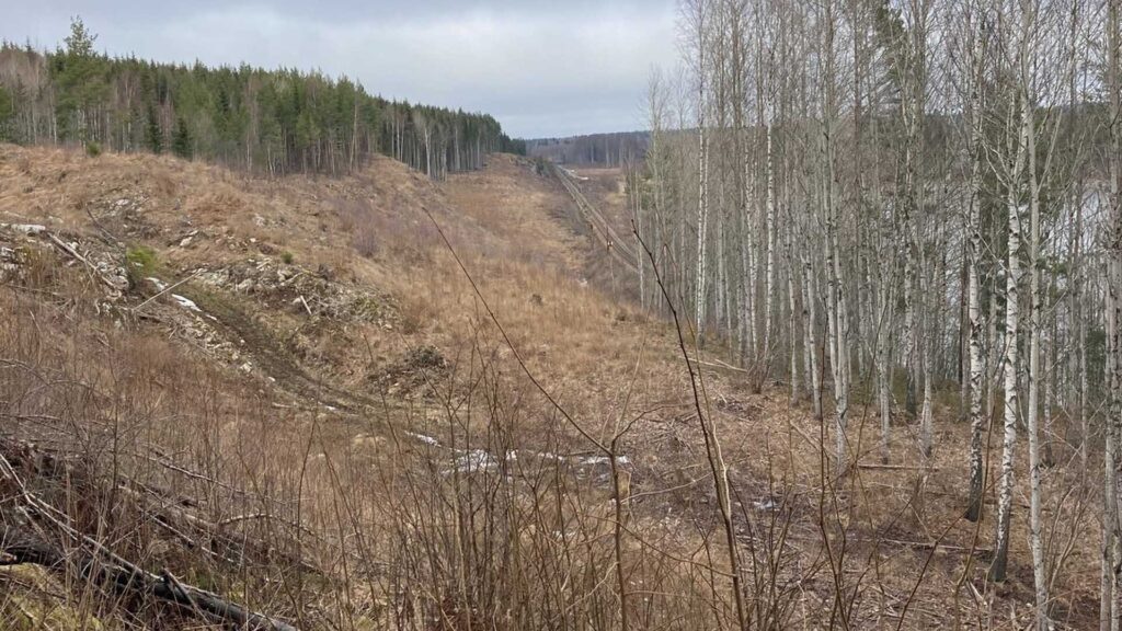 Norra bergskärningen före