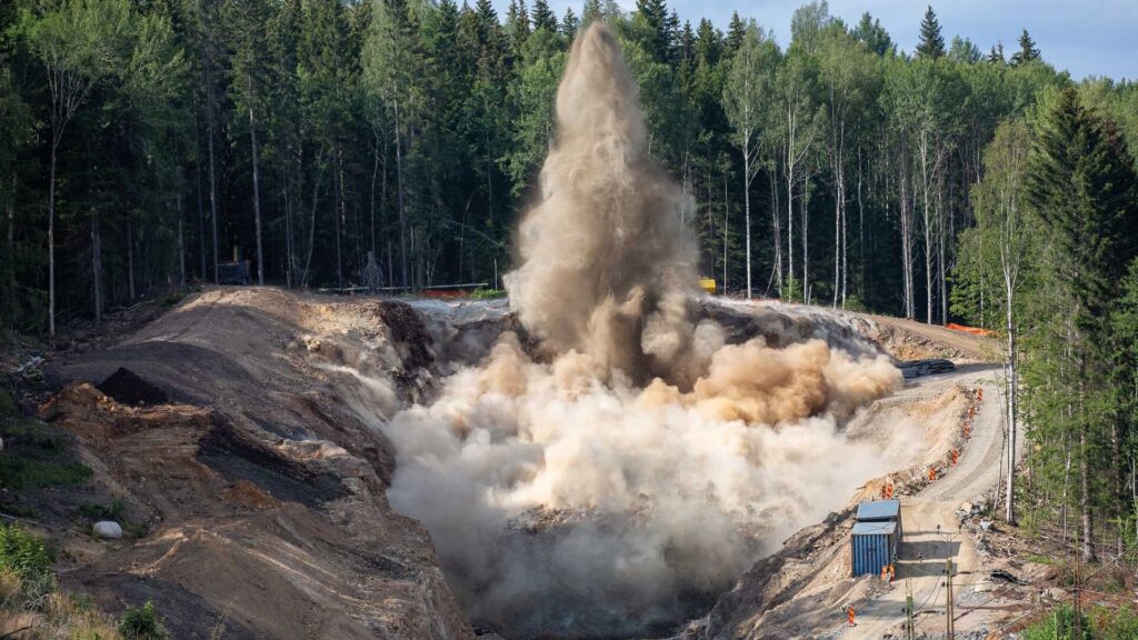 Södra påslaget sprängning