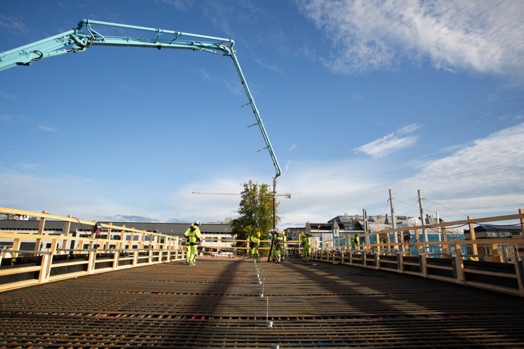 Brogjutning vid Karlstad Resecentrum