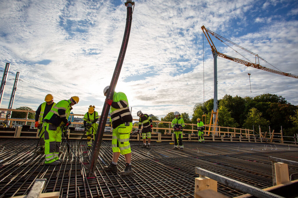 Brogjutning vid Karlstad Resecentrum