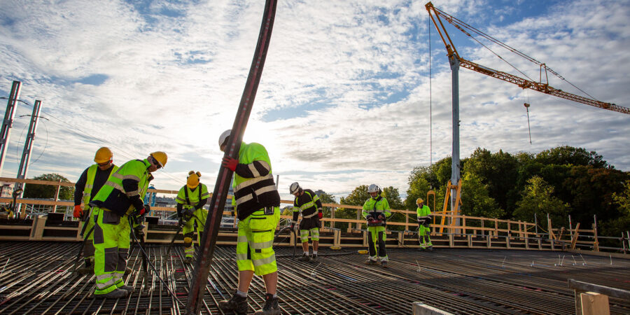 Brogjutning vid Karlstad Resecentrum